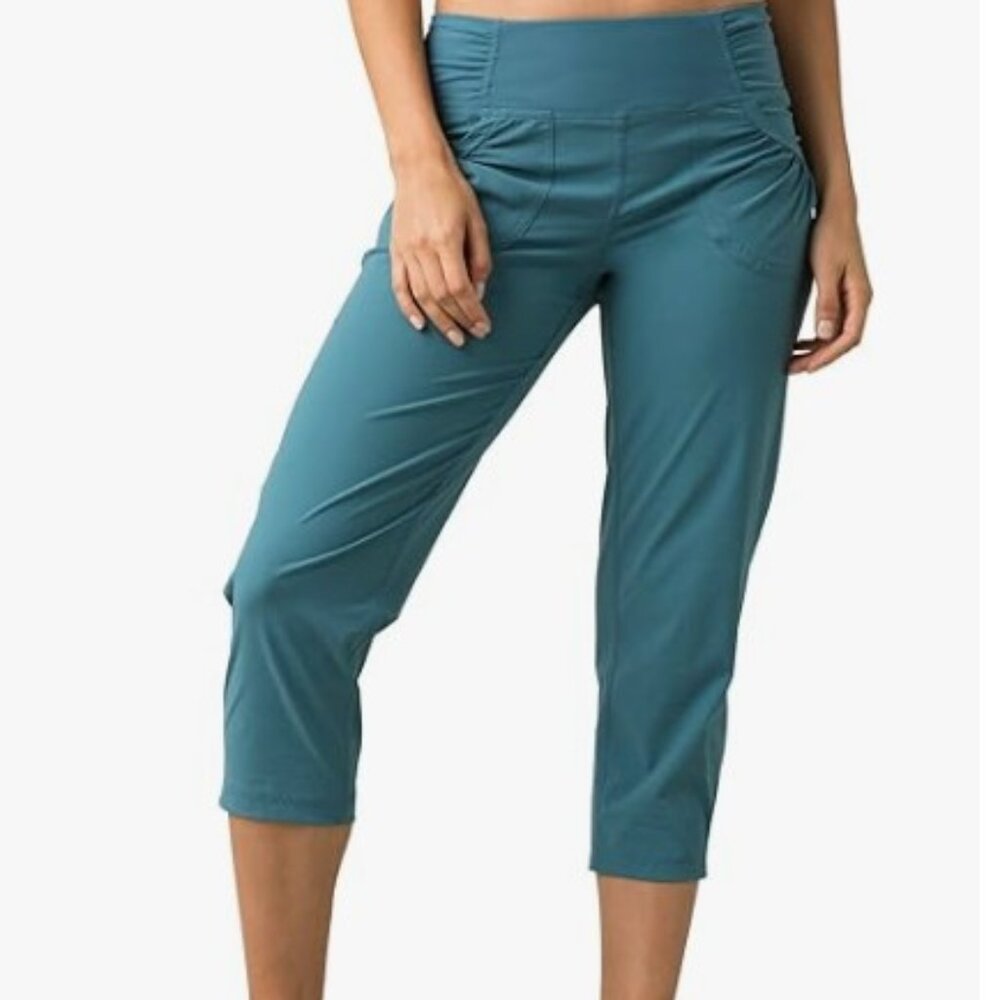 prAna NWT Summit Capri Mirage Blue Women’s Small W41190932